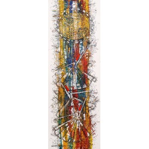 Uzma Rashid, 12 x 36 Inch, Mixed Media on Canvas, Figurative Painting, AC-UZR-028